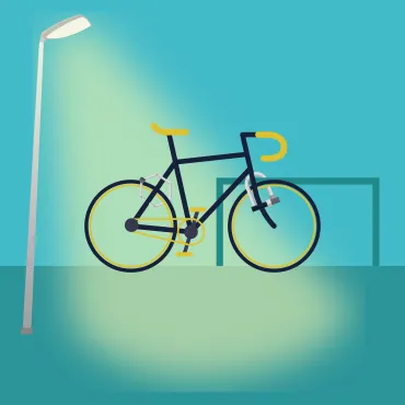 fiets op slot
