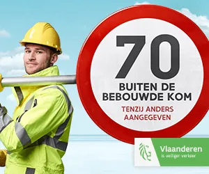 Affiche 70 Km per uur