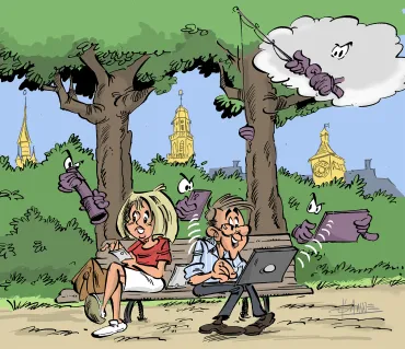 tekening cybercrime