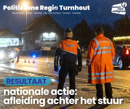 resultaat nationale actie afleiding achter het stuur