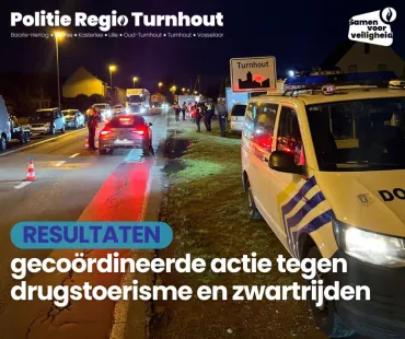 gecoördineerde actie tegen drugstoerisme en zwartrijden