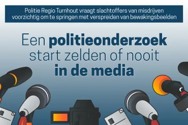 Een politieonderzoek start zelden of nooit in de media
