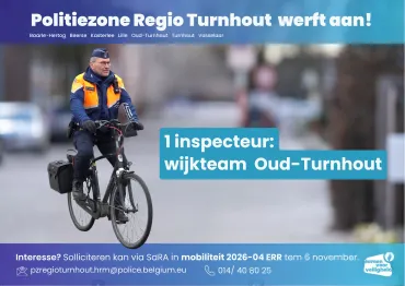 vacatures wijkinspecteur Oud-Turnhout