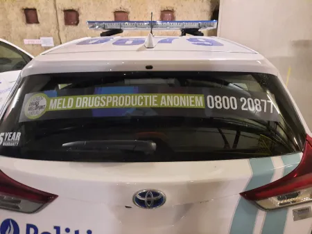wijkvoertuig banner anoniem drugsmeldpunt