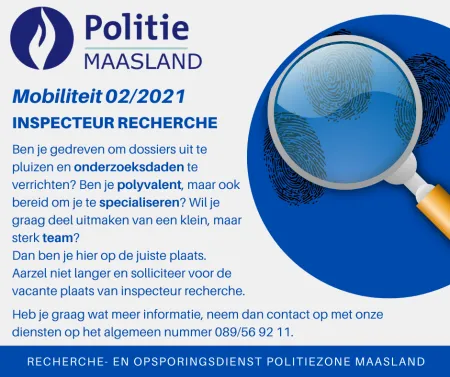 Vacaturen Inspecteur Recherche