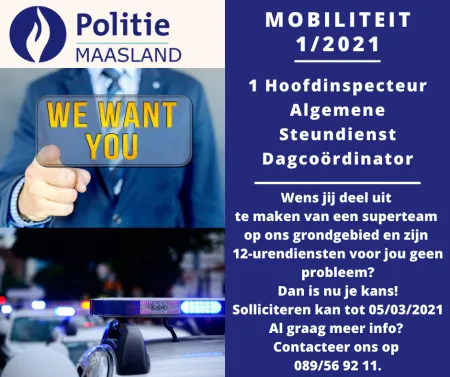 Vacature hoofdinspecteur