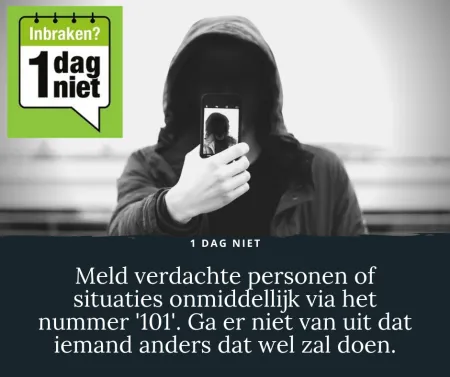 Foto verdachte gedragingen