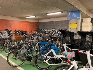 Fietsparking voor bakfietsen