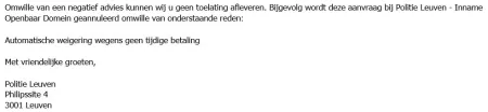 weigering