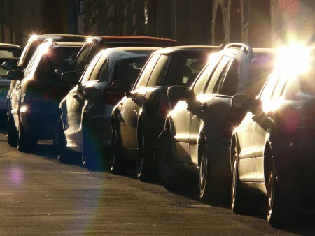 geparkeerde auto's