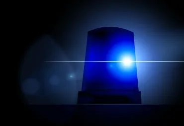 Blauw licht politie