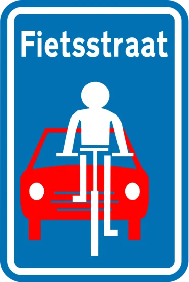Bord fietsstraat
