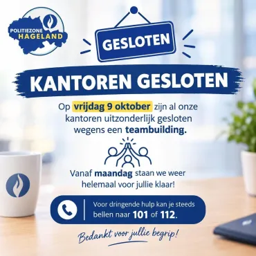 uitzonderlijk gesloten