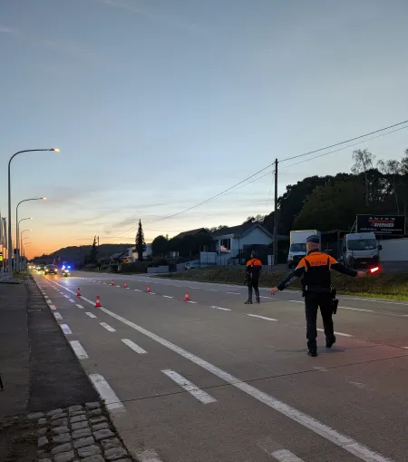 straatbeeld controle-actie politie