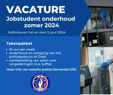 vacature jobstudent onderhoud 2024