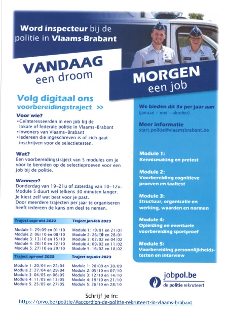 flyer voorbereidingstraject
