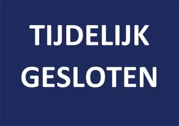 tijdelijk gesloten