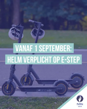2 e-steps met aan ieder stuur een helm