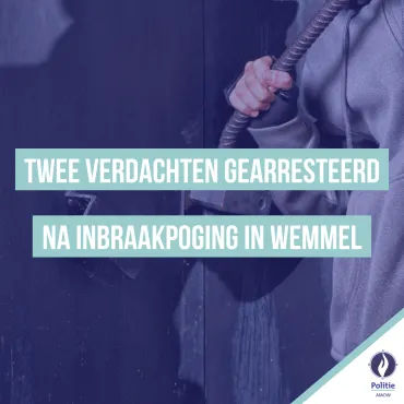 Twee verdachten gearresteerd na inbraakpoging in Wemmel