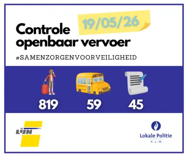 Controle openbaar vervoer 19/05/26