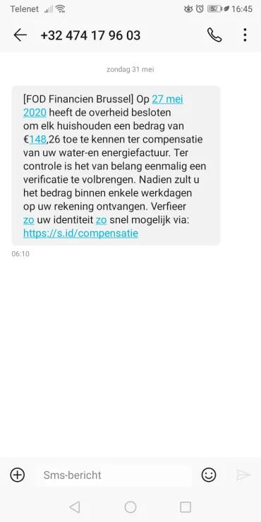 compensatie water- en energiefactuur