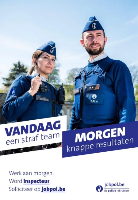 De politie rekruteert in Vlaams-Brabant
