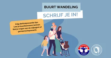Buurtwandeling - schrijf je in