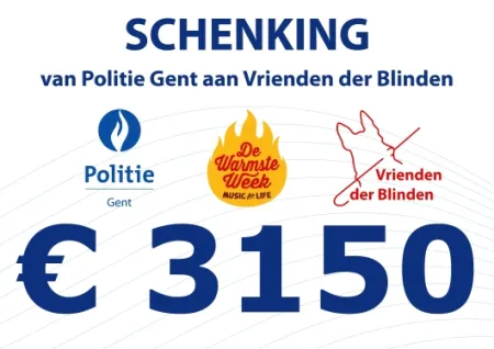 Cheque opbrengst neuzekesverkoop