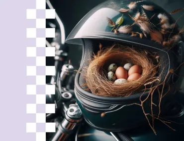 Dag van de Motorrijder 2025 campagnebeeld (© VSV – gemaakt door AI)