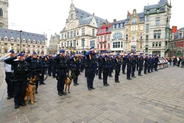groet op Sint-Baafsplein