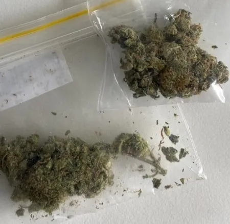 Cannabis verpakt