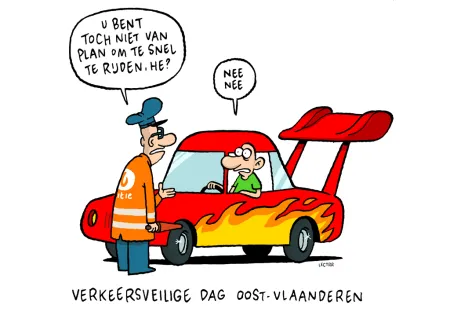 cartoon Verkeersveilige Dag