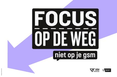 Focus op de weg, niet op je gsm