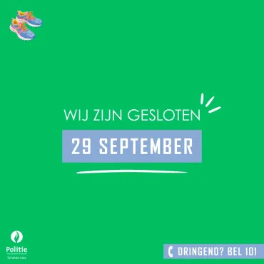Gesloten 29 september