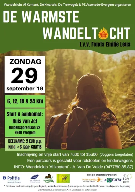 Affiche Warmste wandeling