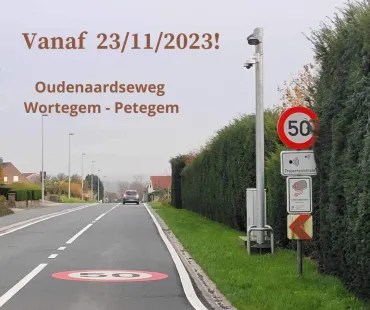 Trajectcontrole Oudenaardseweg Wortegem Petegem