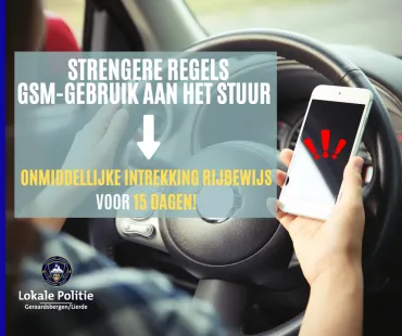 nieuwe regels gsm aan stuur