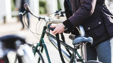 Fiets op slot