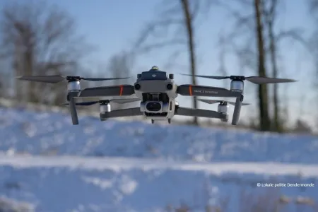 Drone lokale politie Dendermonde in de lucht