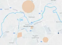 Actieve geografische dronezones in Dendermonde