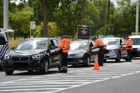 Beeld genomen tijdens verkeerscontrole.