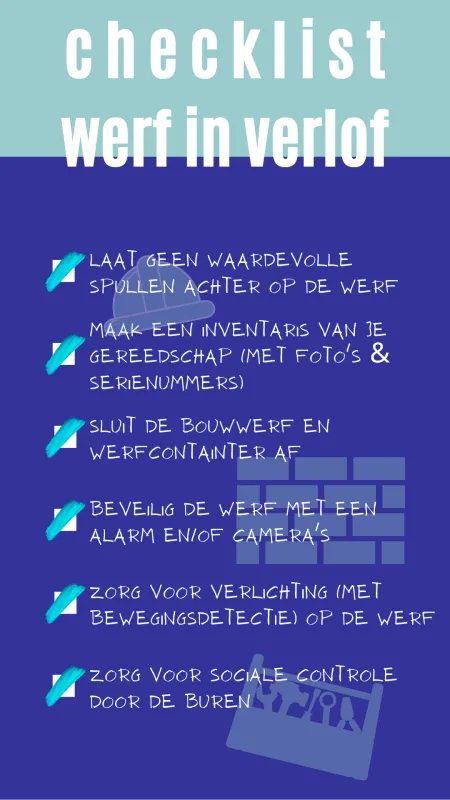 checklist bouwwerven