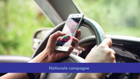 Nationale campagne GSM achter het stuur