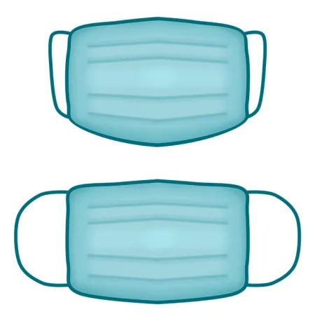 blauw mondmasker 