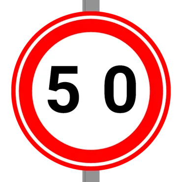 50 km per uur