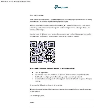 Fluvius oplichting