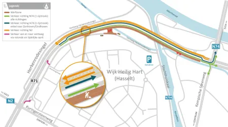 Plattegrond werken Herkenrodesingel