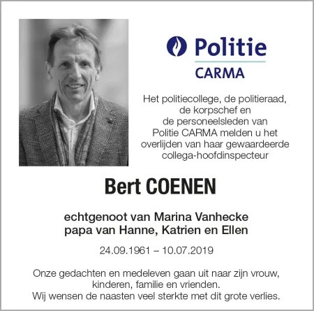Overlijdensbericht krant