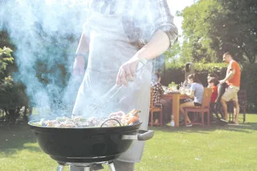 stockfoto bbq feest