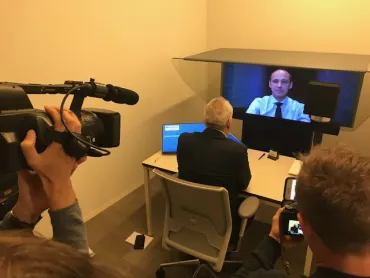 Beeld van virtueel onthaal